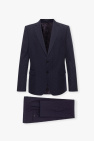 Gucci NAVY BLUE Wool suit with GG pattern