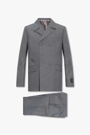 Gucci Prince of Wales wool jumpsuit Grey