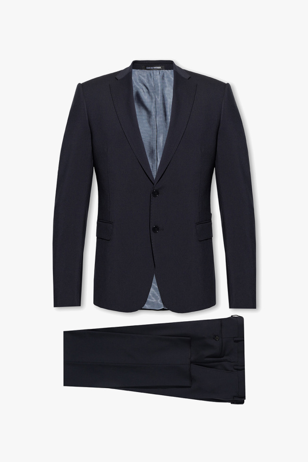 EMPORIO | Wool | Armani Clothing | Men\'s EGS2032040 JmksportShops Schwarz ARMANI Ring suit Emporio