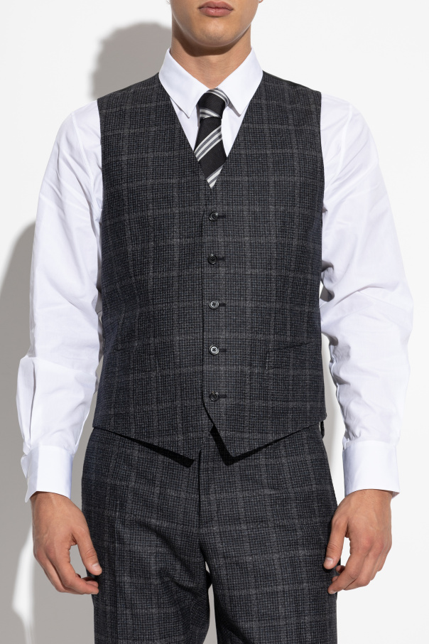 Dolce & Gabbana Anzug mit Wollbesatz