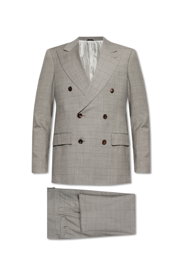 Plaid pattern suit od Giorgio Armani