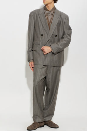 Giorgio Armani Wollanzug mit Nadelstreifenmuster