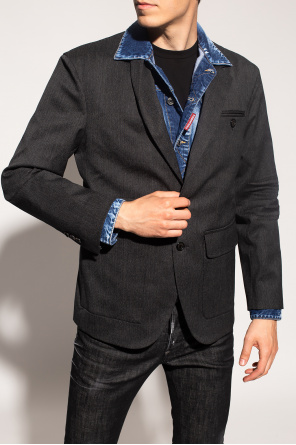 Dsquared2 Blazer with denim trim