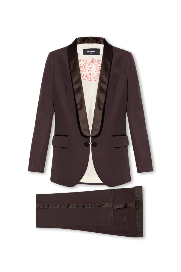 Suit with satin trim od Dsquared2