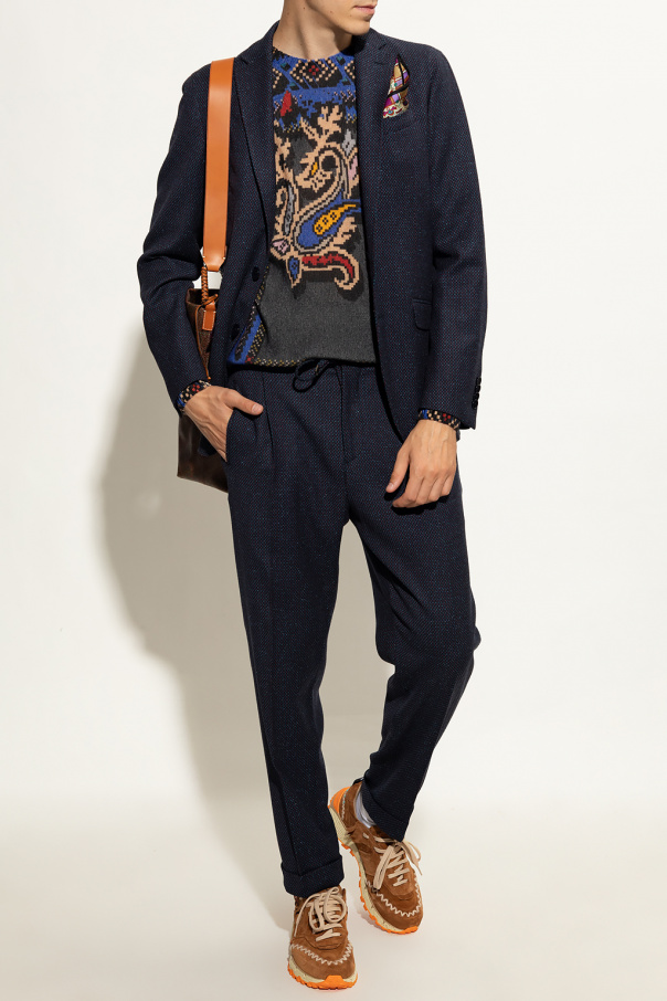 Etro Suit with geometric pattern