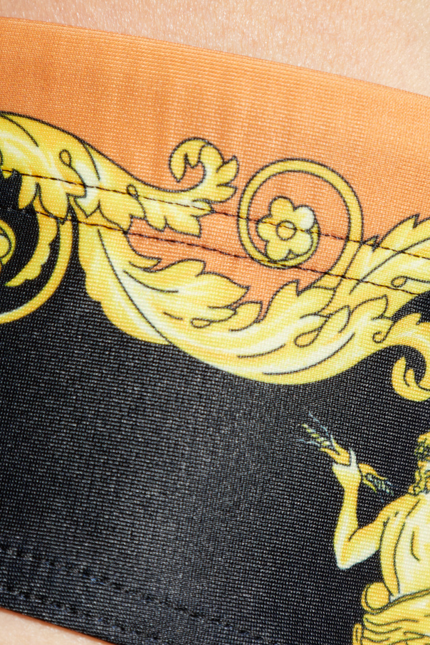 Versace Bade-Slips mit Aufdruck