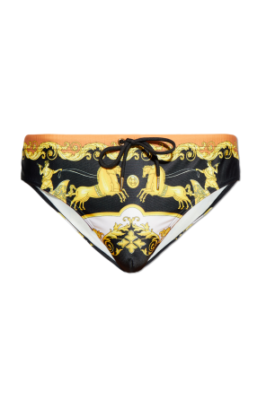 Swim briefs with print