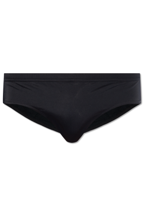 Swimming briefs with logo