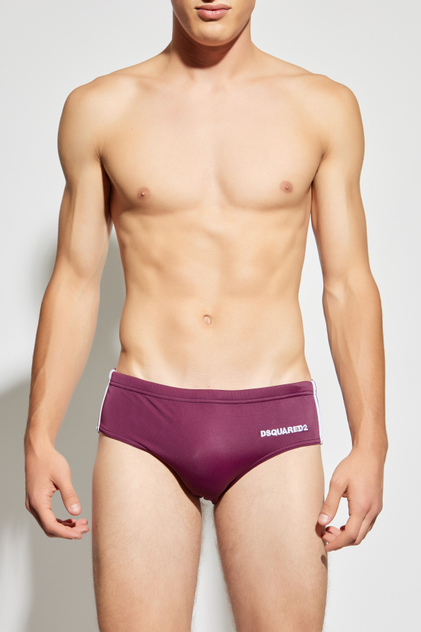 Dsquared2 Slipy kąpielowe z logo