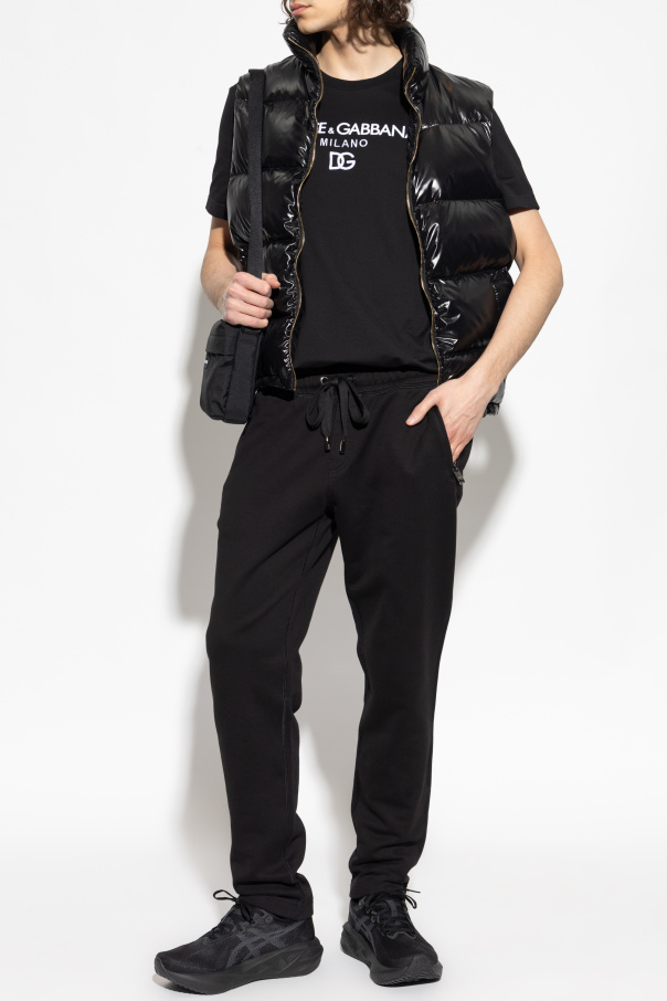 Versace Quilted vest with stand-up collar