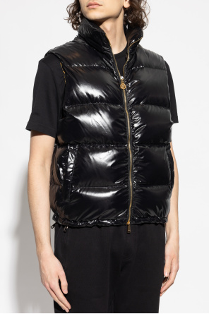 Versace Quilted vest with stand-up collar