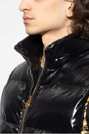 Versace Quilted vest with stand-up collar