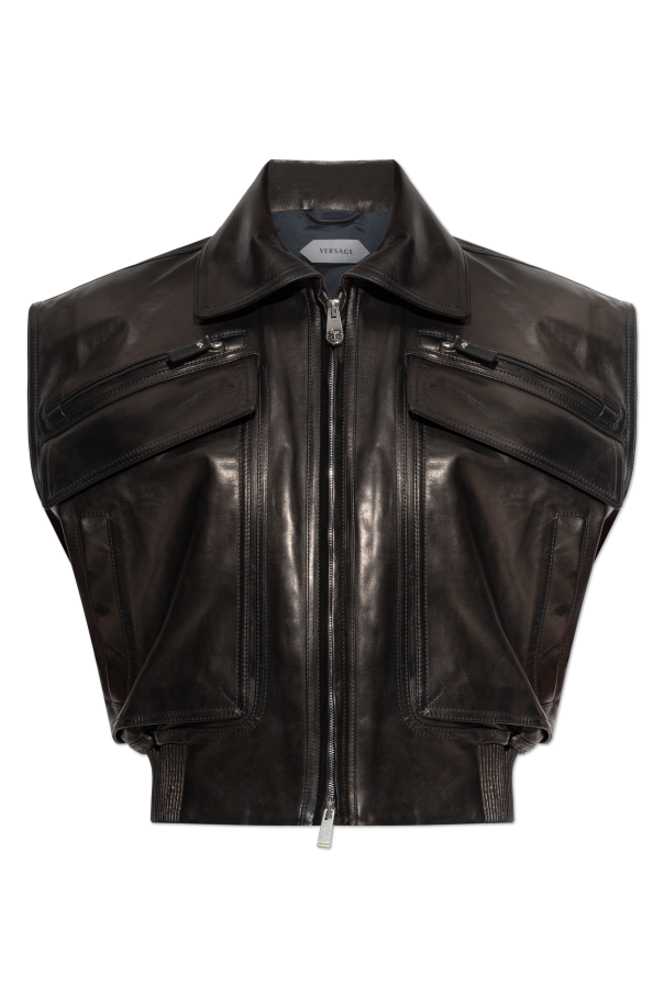 Leather vest od Versace