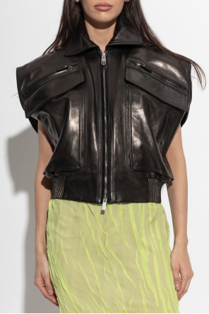 Versace Leather vest