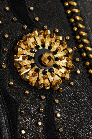 Versace Lederweste mit Nieten