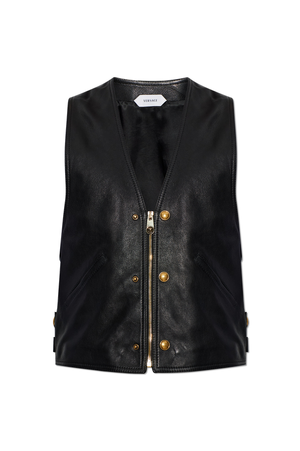 Leather Vest od Versace