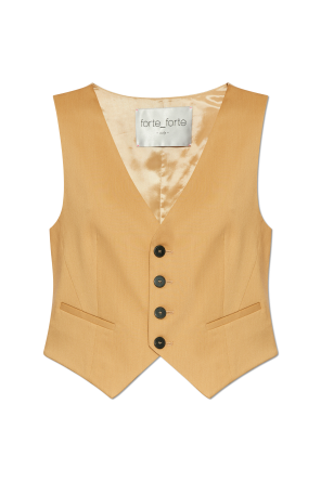 Vest with wool finish