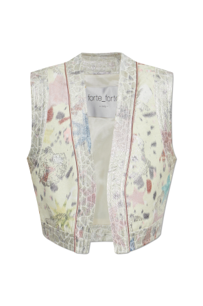 Vest with lurex thread