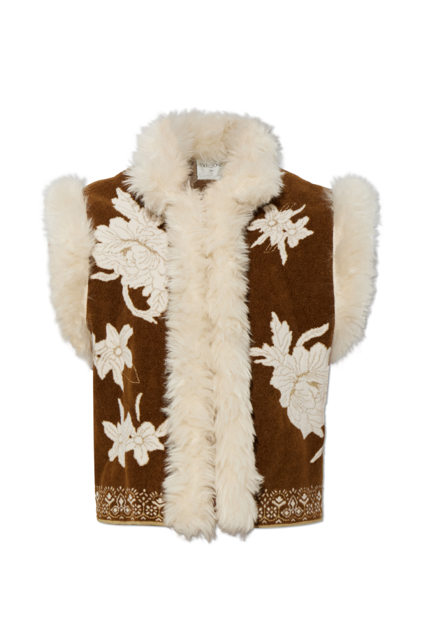 Vest with a botanical motif od forte_forte