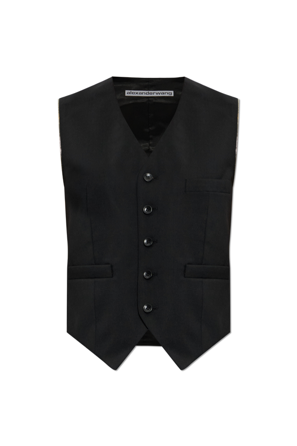 Vest with decorative zippers od Alexander Wang