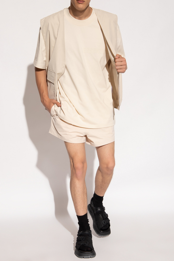 Fear Of God Essentials cream Vest with pockets