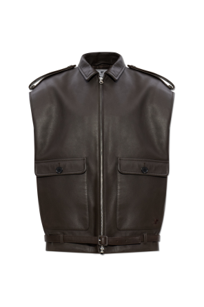 Leather vest