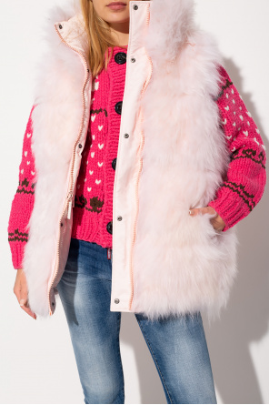 Yves Salomon Vest with fur