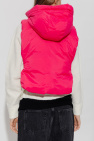 Yves Salomon Cropped vest with hood