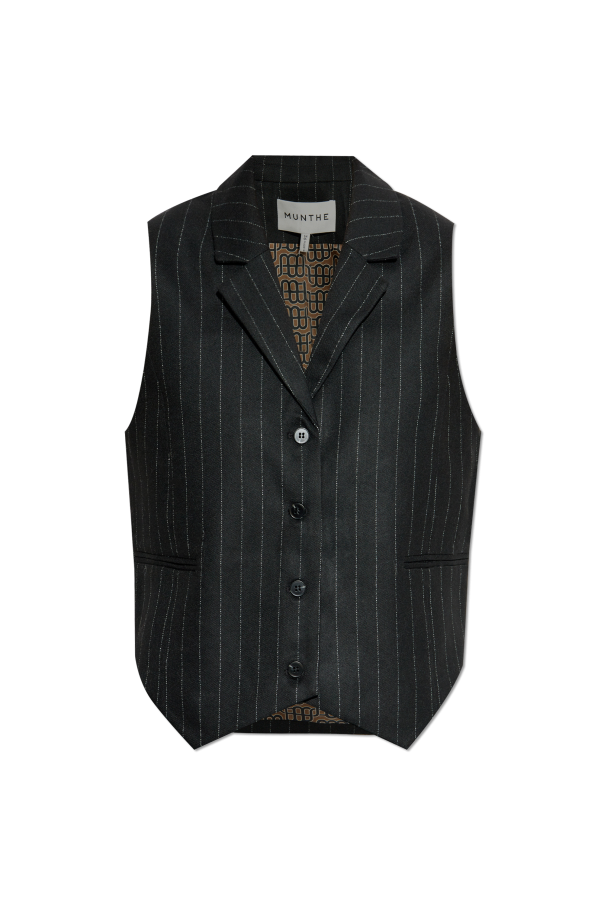 Munthe Vest with striped pattern