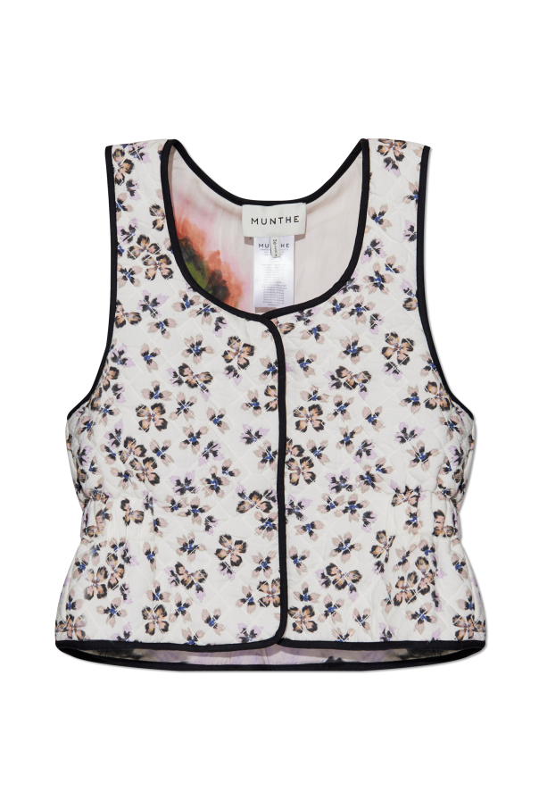 Munthe Vest with floral motif