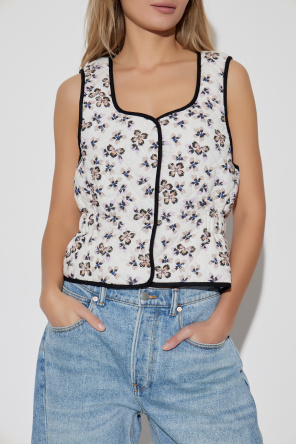 Munthe Vest with floral motif