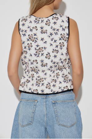 Munthe Vest with floral motif