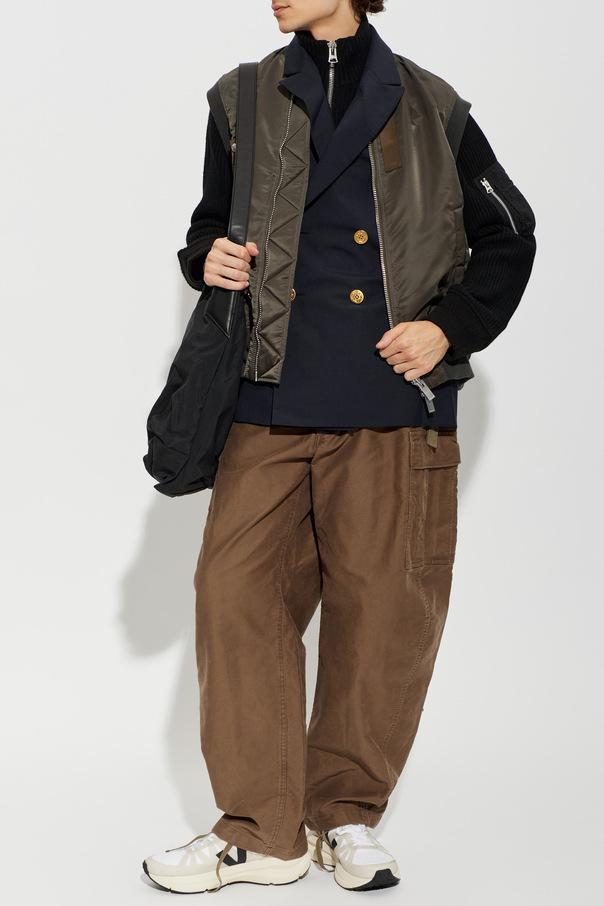 sacai Gilet made from mixed materials