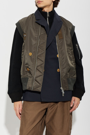 sacai Gilet made from mixed materials