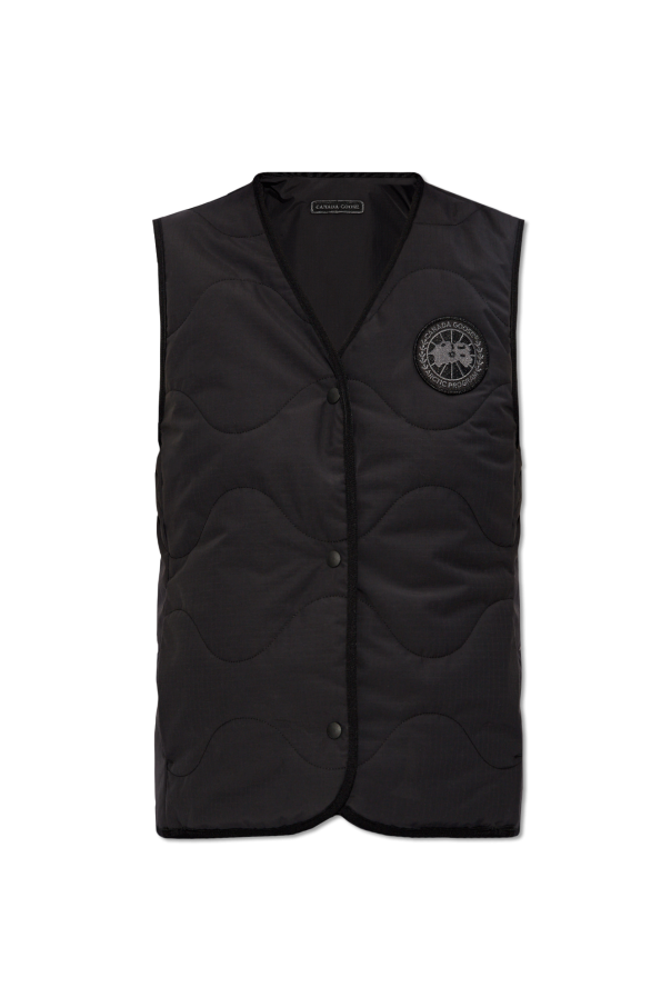 Black Cardigan with quilted frontal Canada Goose - Vitkac Canada
