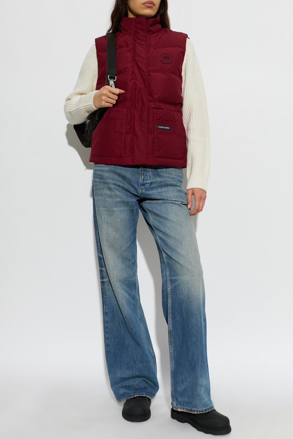 Canada Goose Vestă puf cu croială simplă, ușor boxy, „Vermillion”