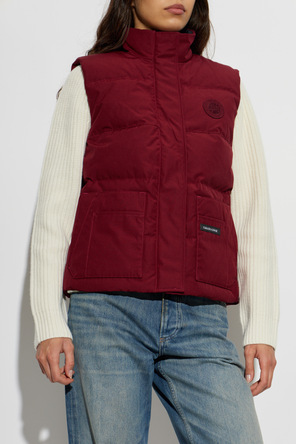 Canada Goose Vestă puf cu croială simplă, ușor boxy, „Vermillion”