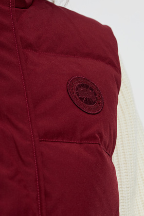 Canada Goose Vestă puf cu croială simplă, ușor boxy, „Vermillion”