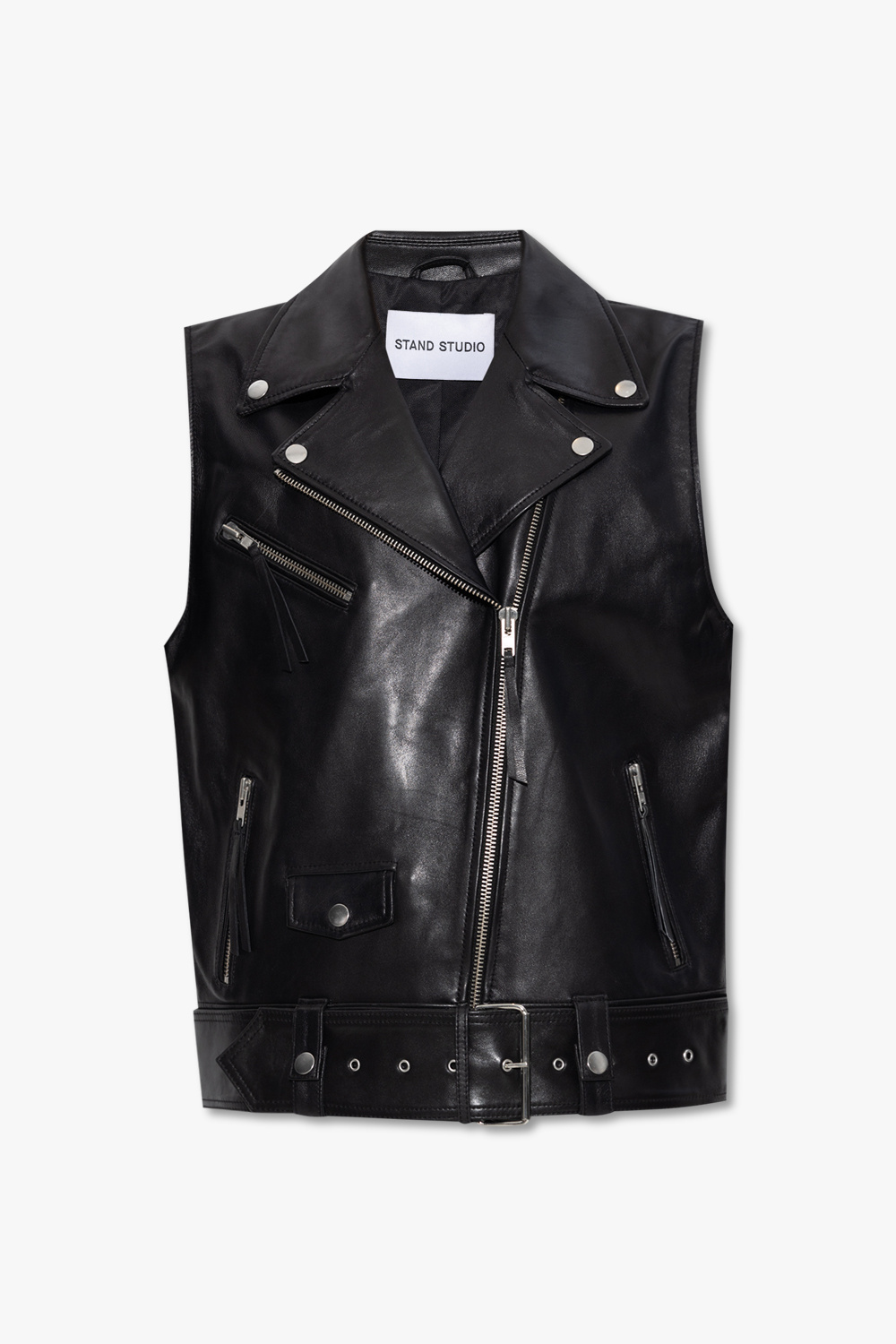 STAND STUDIO Leather vest