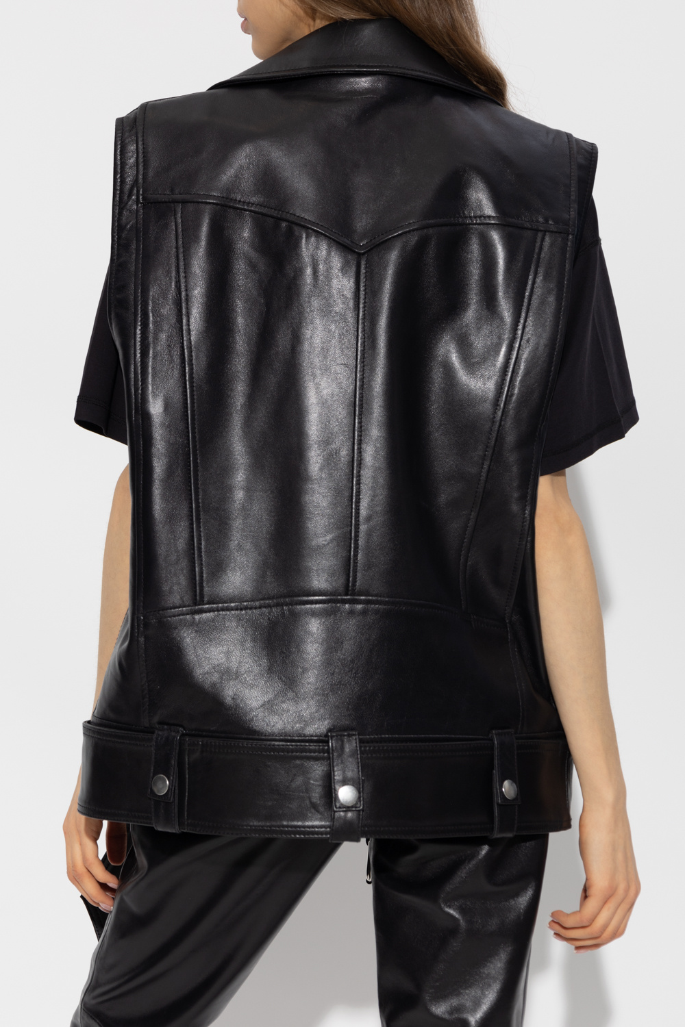 STAND STUDIO Leather vest