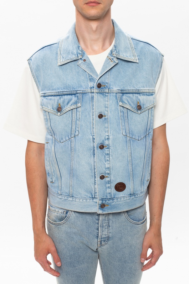 gucci jean vest