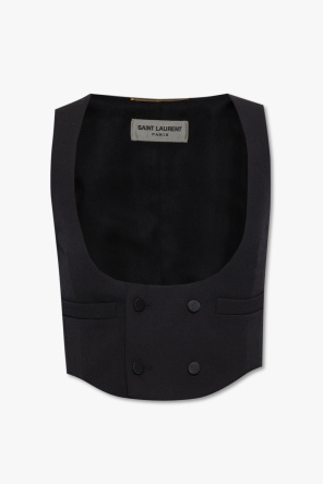 Yves Saint Laurent Pre-Owned contrasting detailing silk shirt-dress