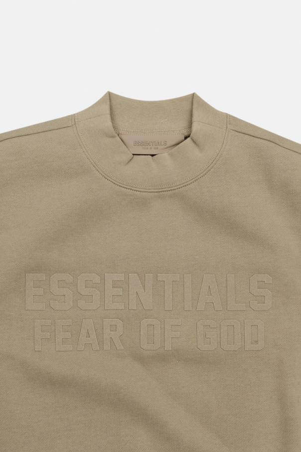 Fear Of God Essentials Kids Nero sweatshirt with logo