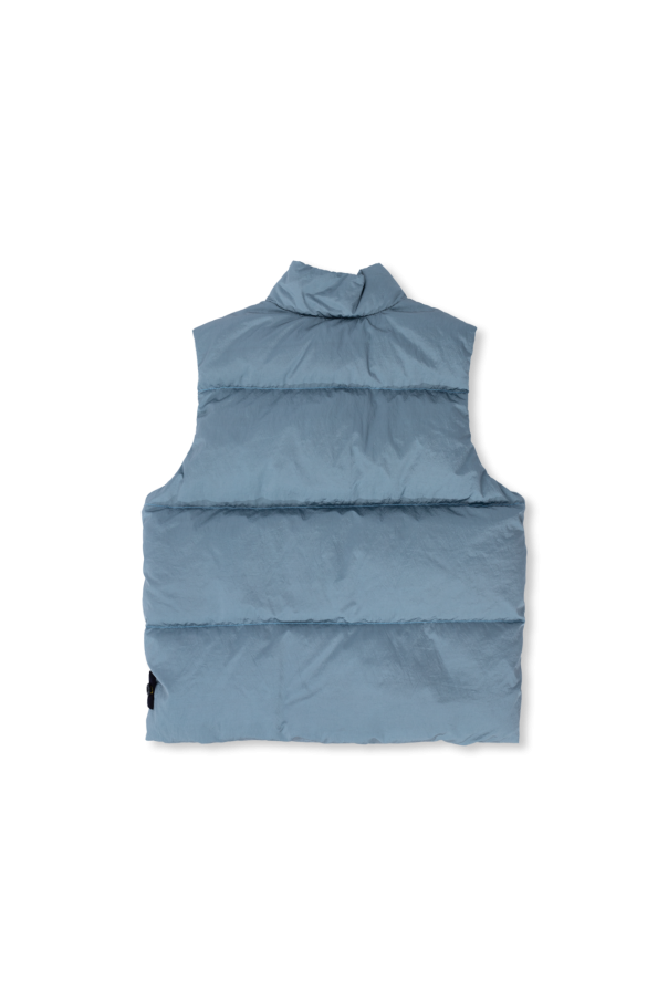 Stone Island Kids Vest with stand-up collar