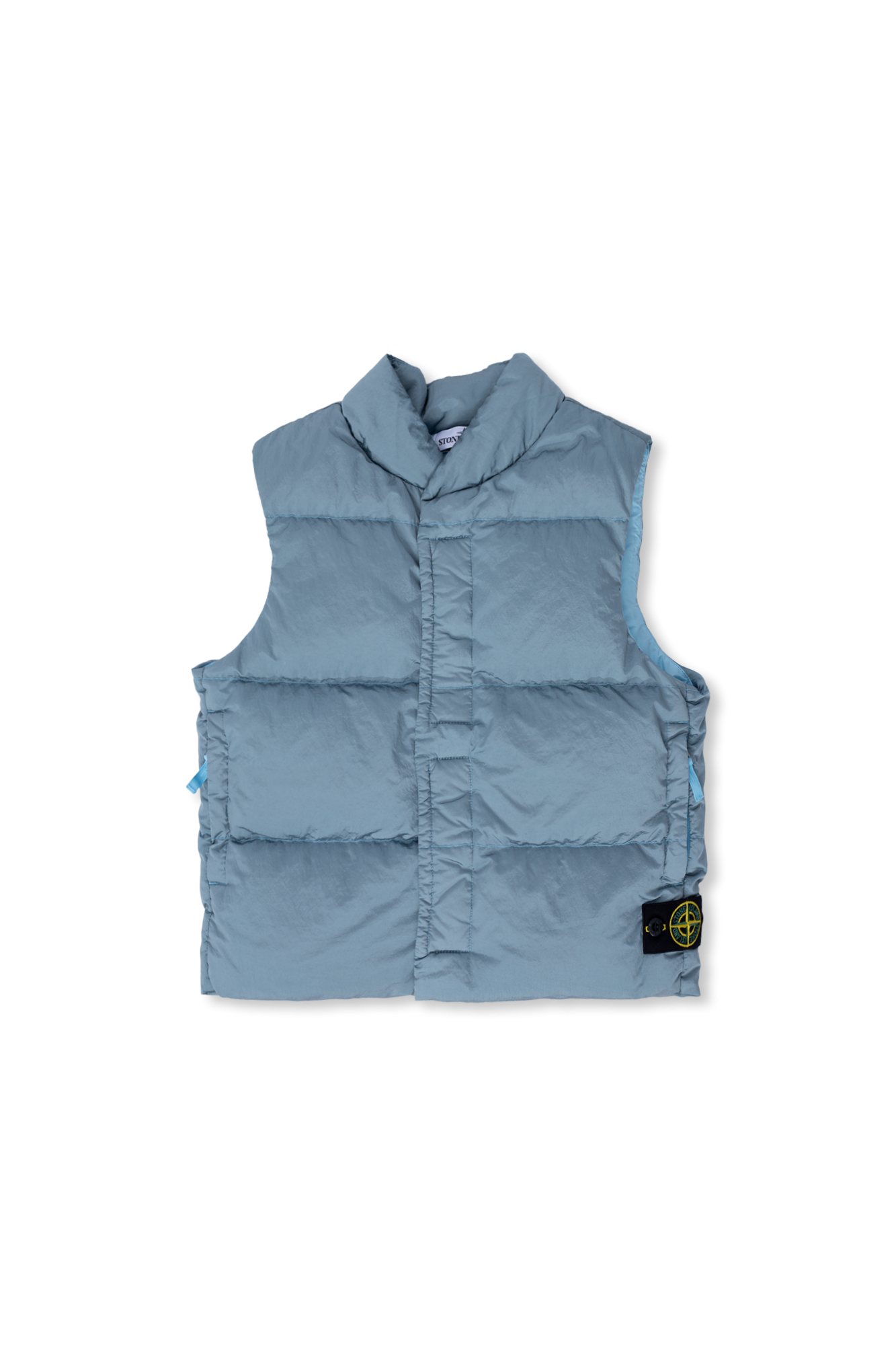 Stone Island Kids Vest with stand-up collar
