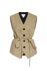 Bottega Veneta Checkered Pattern Vest