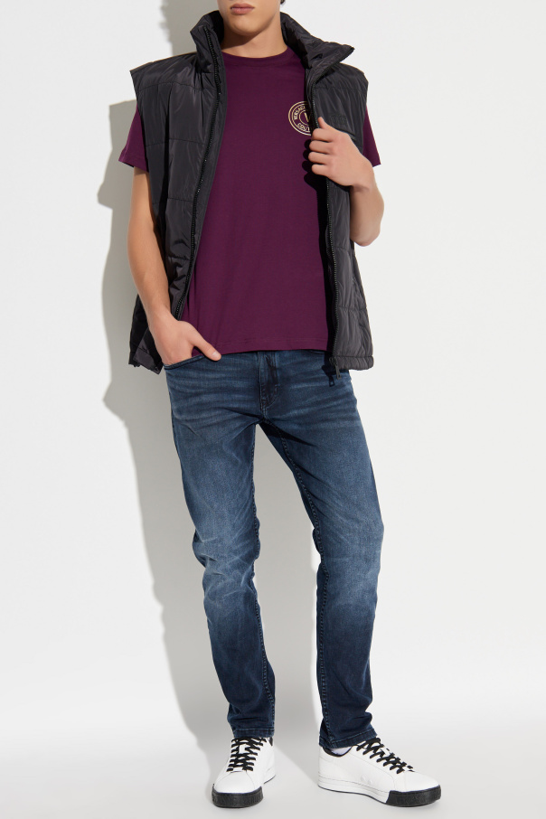 Versace Jeans Couture Insulated vest with a stand-up collar