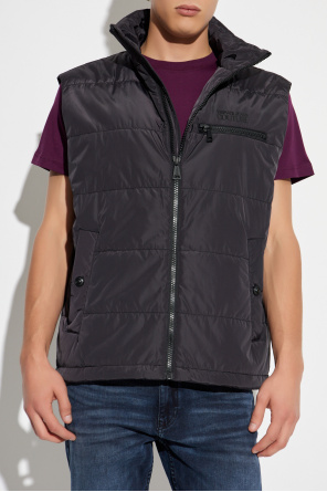 Versace Jeans Couture Insulated vest with a stand-up collar