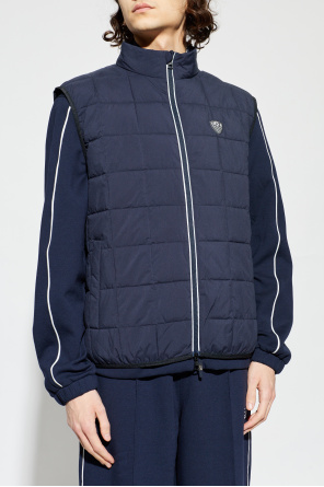 EA7 Emporio Armani Quilted vest from the 'Sustainability' collection