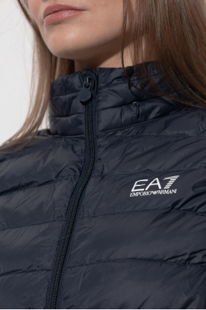 EA7 Emporio Armani Quilted vest with hood